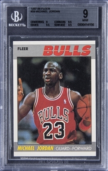 1987/88 Fleer #59 Michael Jordan – BGS MINT 9